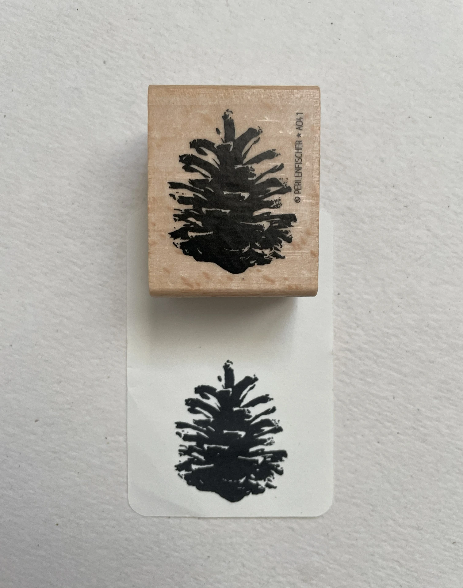 perlenfischer | Stempel Tannenzapfen