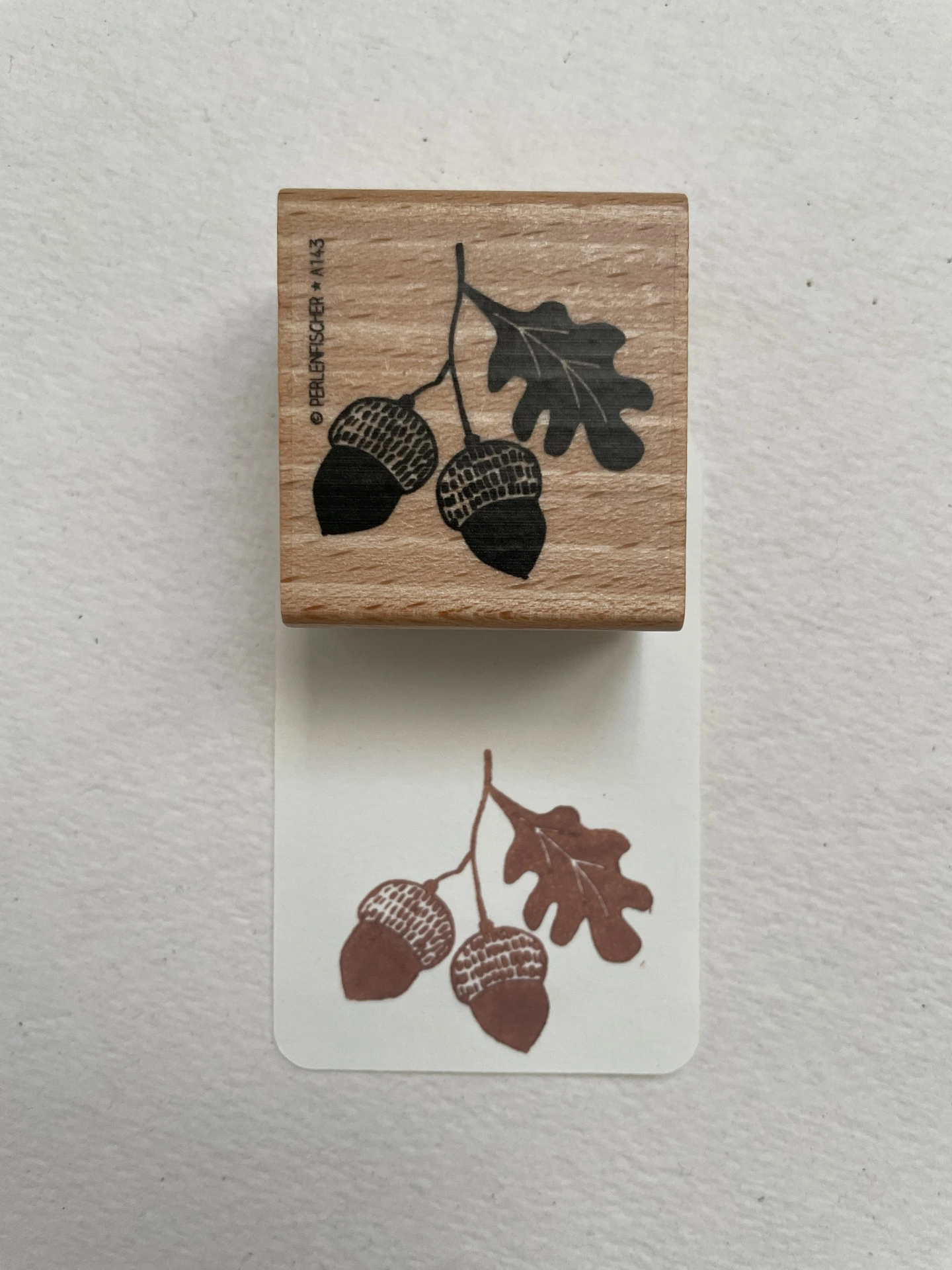 perlenfischer Rubber stamp Acorns