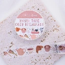 Tilda & Theo | Washi Tape Petit Déjeuner Douillet