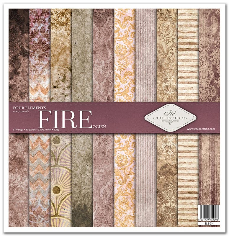 Fire - Four Elements | Scrapbooking Papierset | ITD Collection