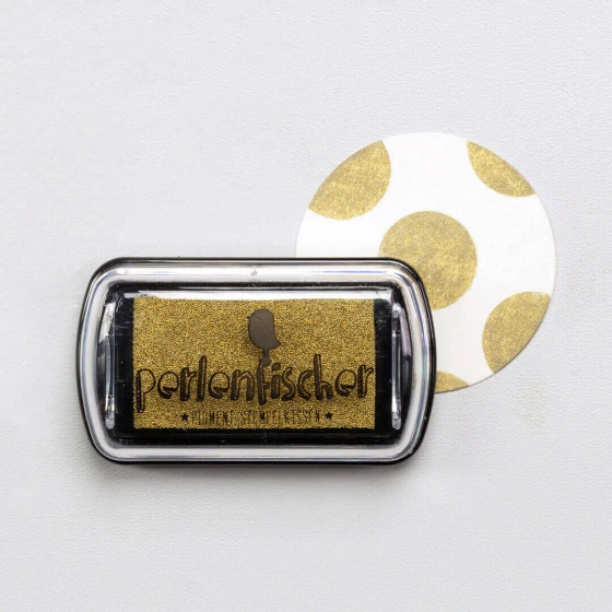 Pigment Stempelkissen, versch. Farben | Perlenfischer (Gold)