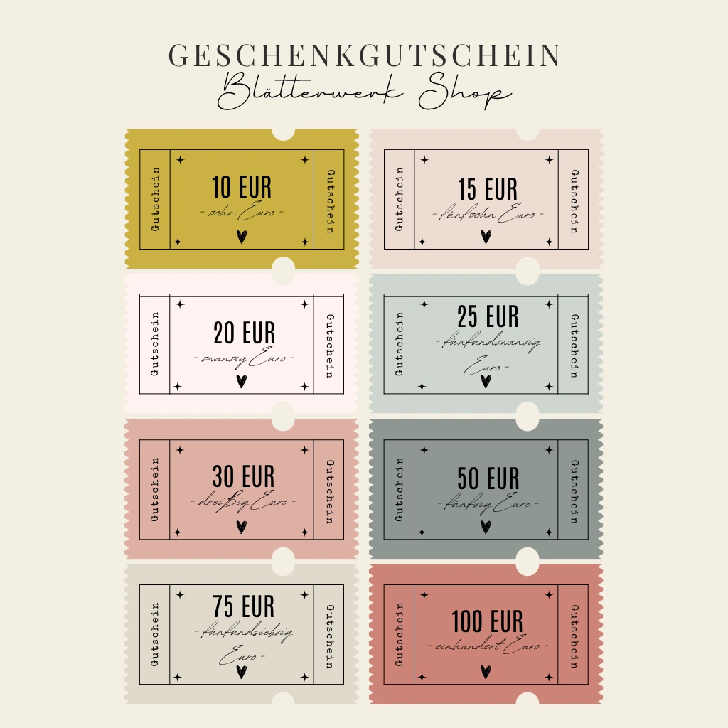 Geschenkgutschein (10 €, Versand als pdf per E-Mail)